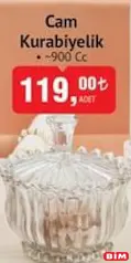 GLASS İN LOVE CAM KURABİYELİK 900 CC